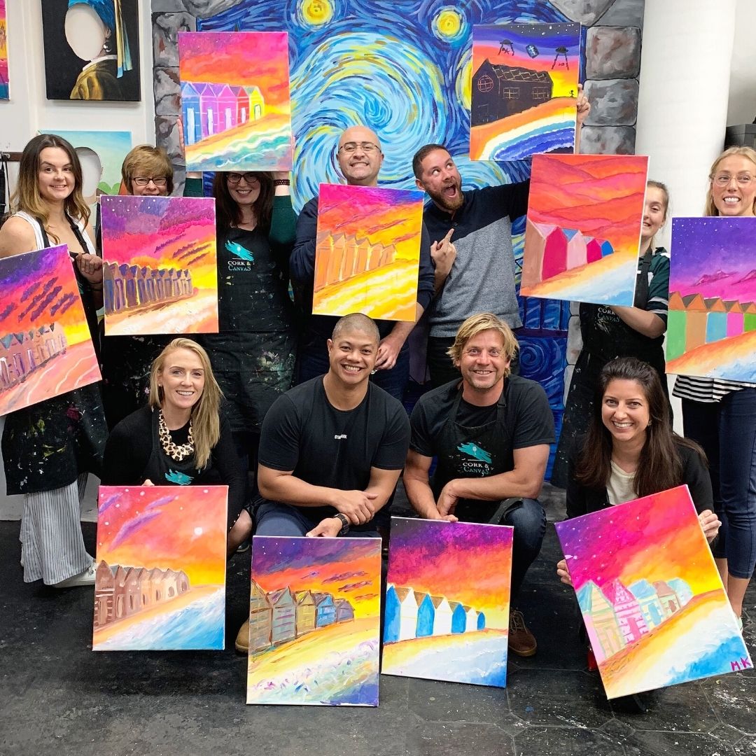 Paint and Sip Team Building Events